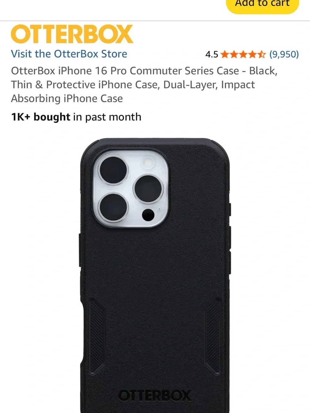 Otterbox iPhone 16 pro commmuter case